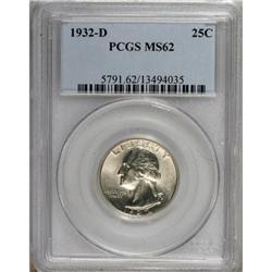 1932-D 25C MS62 PCGS