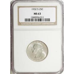 1932-S 25C MS63 NGC