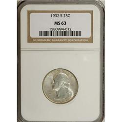 1932-S 25C MS63 NGC