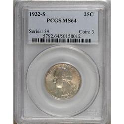 1932-S 25C MS64 PCGS