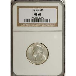 1932-S 25C MS64 NGC