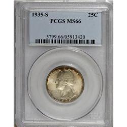 1935-S 25C MS66 PCGS