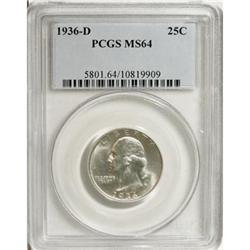 1936-D 25C MS64 PCGS