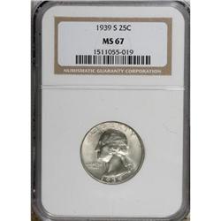 1939-S 25C MS67 NGC