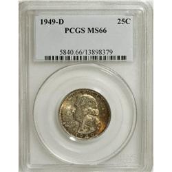 1949-D 25C MS66 PCGS