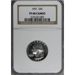 1951 25C PR68 Cameo NGC