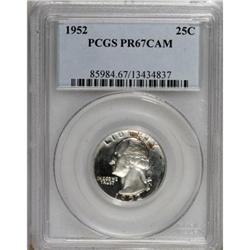 1952 25C PR67 Cameo PCGS