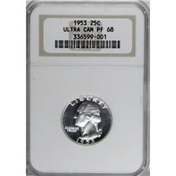 1953 25C PR68 Deep Cameo NGC