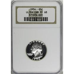 1954 25C PR68 Deep Cameo NGC