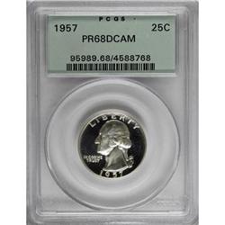 1957 25C PR68 Deep Cameo PCGS