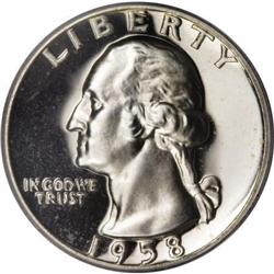 1958 25C PR68 Deep Cameo PCGS