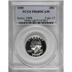 1959 25C PR68 Deep Cameo PCGS