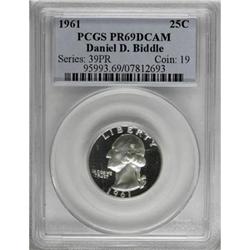 1961 25C PR69 Deep Cameo PCGS