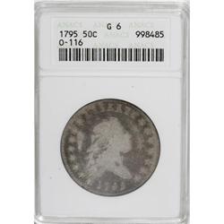 1795 50C 2 Leaves Good 6 ANACS