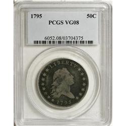 1795 50C 2 Leaves VG8 PCGS O-116