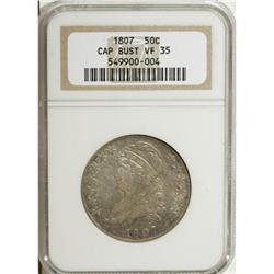 1807 50C Large Stars, 50 Over 20 VF35 NGC