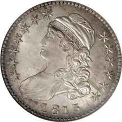 1813 50C Over UNI MS62 NGC O-101