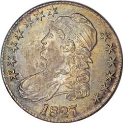 1827 50C Square Base 2 MS64 NGC