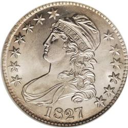 1827 50C Square Base 2 MS64 NGC