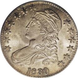1830 50C Large 0 MS63 PCGS O-121