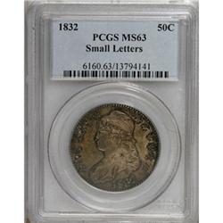 1832 50C Small Letters MS63 PCGS
