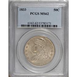 1833 50C MS62 PCGS