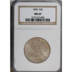 1838 50C MS63 NGC