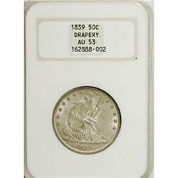 1839 50C Drapery AU53 PCGS