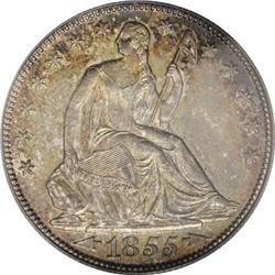 1855-O 50C Arrows MS64 PCGS