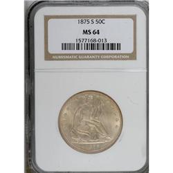 1875-S 50C MS64 NGC