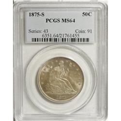 1875-S 50C MS64 PCGS