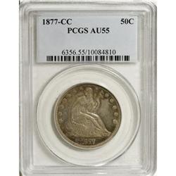 1877-CC 50C AU55 PCGS