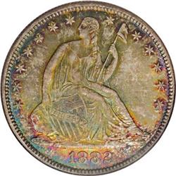 1882 50C MS68 NGC