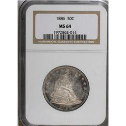 1886 50C MS64 NGC