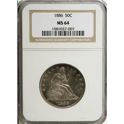 1886 50C MS64 NGC