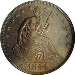 1854 50C PR65 NGC