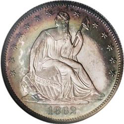 1862 50C PR66 NGC
