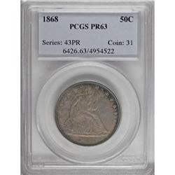 1868 50C PR63 PCGS