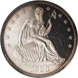1868 50C PR64 Cameo NGC