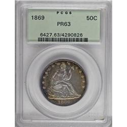 1869 50C PR63 PCGS
