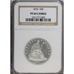 1876 50C PR64 Cameo NGC