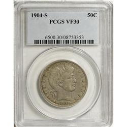 1904-S 50C VF30 PCGS