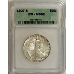 1927-S 50C MS62 ICG