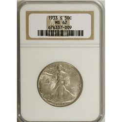 1933-S 50C MS62 NGC