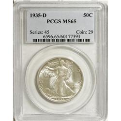 1935-D 50C MS65 PCGS