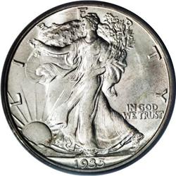1935-S 50C MS65 PCGS