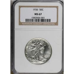1936 50C MS67 NGC