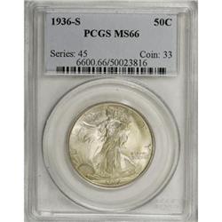 1936-S 50C MS66 PCGS