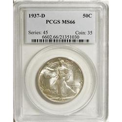 1937-D 50C MS66 PCGS