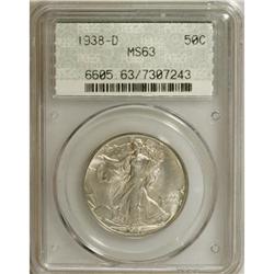 1938-D 50C MS63 PCGS